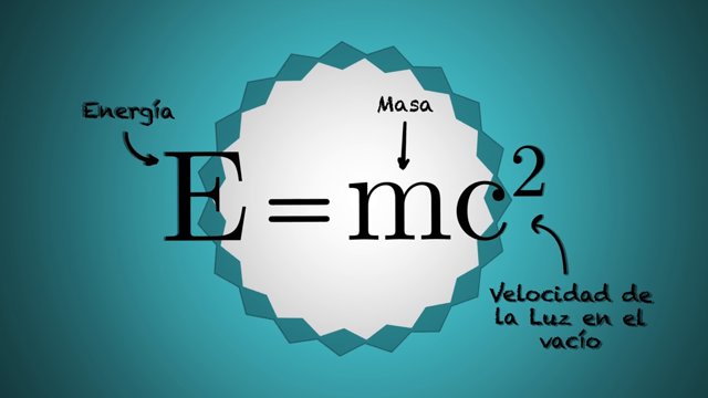 la masa es energia E=mc2