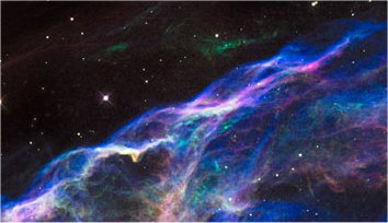Típica corriente de Birkeland en la Nebulosa del Velo